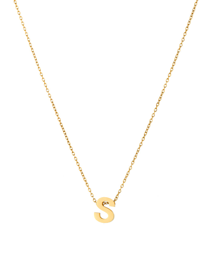 Collar Letra Acero Inox